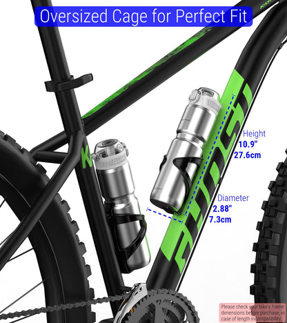 MYFOREST Insulated Bike Water Bottle, Odor-free Liner, 24oz 700ml Combo Set