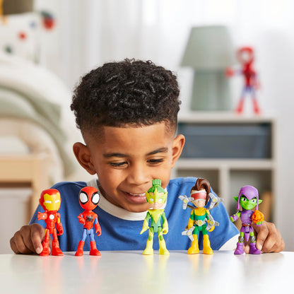 Toy figure — Spidey and his friends 5-pack with 4-inch action figures for kids 3+