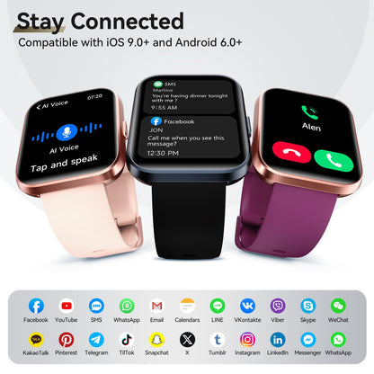 Wearable computer — Smart watch with Alexa, heart rate monitor and fitness tracker