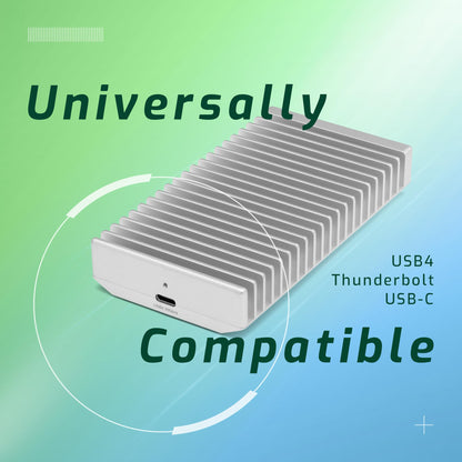 OWC Express 1M2 NVMe Thunderbolt SSD enclosure - portable with aluminum heat sink
