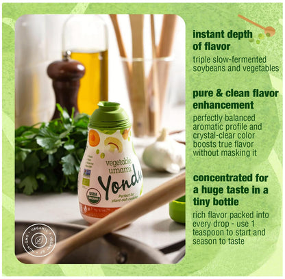 YONDU umami seasoning sauce — organic and plant-based alternative to fish sauce and soy sauce