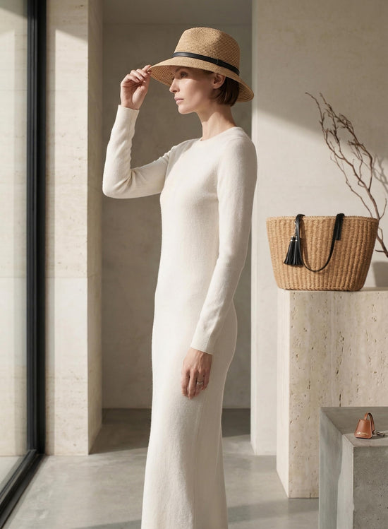 YXILEE tote bag — Woven summer straw design with shoulder strap