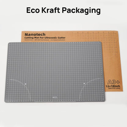 HOZO NanoTech Cutting Mat for Ultrasonic Cutter, 9" x 12" Self-Healing Cutting Mat, Glue-Free Eco Design, Heat-Resistant, Metric & Imperial Scales, Durable for Craft, DIY, 3D Printing & Model Making