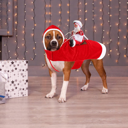 BWOGUE Santa dog costume — festive outfit for small to large pets