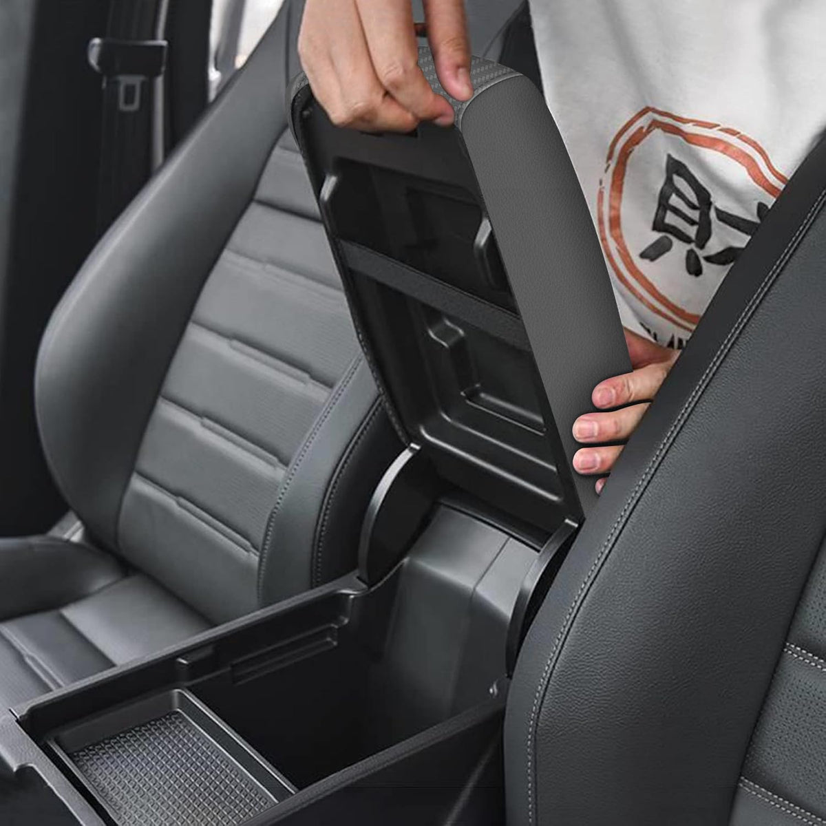 AOMSAZTO vehicle seat cover — Carbon fiber armrest cover for Honda Civic 2022-2025