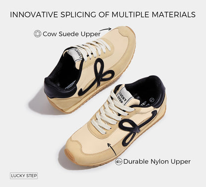 LUCKY STEP women's low top sneakers - trendy and stylish design for comfort and versatility.