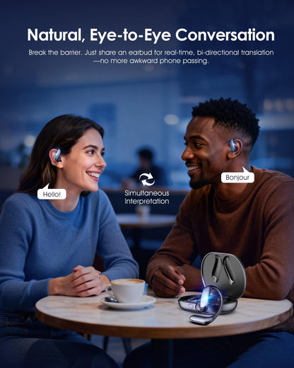 Headphones — JIJ AI translation with instant real-time translator and meeting notes