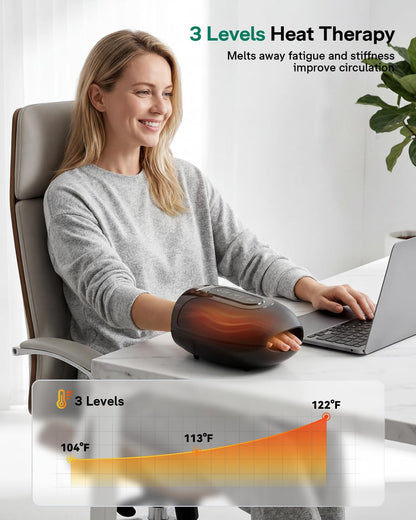Hand Massager for Arthritis and Carpal Tunnel, Upgraded Kneading Massage