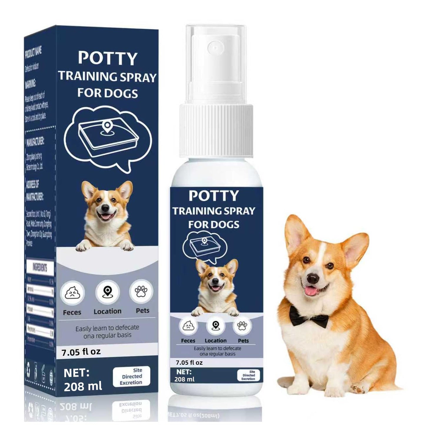 IYVLRLS Potty Training Spray for Dogs,Puppy Potty Training Spray,Address Canine Inappropriate Elimination Habits | Proven HousebreakiHousebreng Methods for Indoor & Outdoor Environments 7.05 Oz