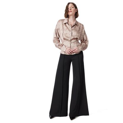 DEE OCLEPPO Women's high rise pull on pin tuck pants