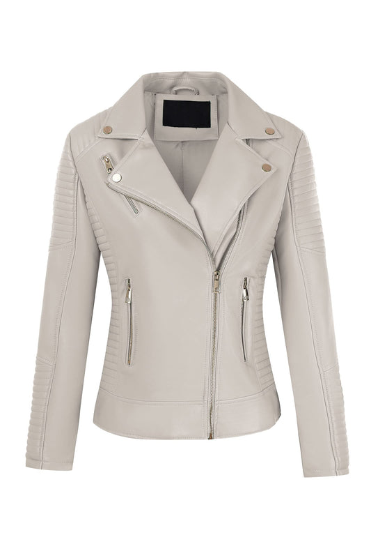 Bellivera women's faux leather coat — trendy motorcycle style for spring 2026