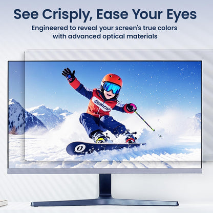 AEGIVIXE Magnetic Monitor Privacy Screen Filter 24 Inch for Computer 16:9 Aspect Ratio, Hanging Anti Blue Light Shield Eyes Protection, Removable Blackout Anti Spy Security Protector