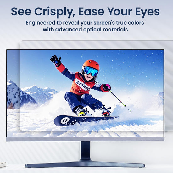AEGIVIXE Magnetic Monitor Privacy Screen Filter 24 Inch for Computer 16:9 Aspect Ratio, Hanging Anti Blue Light Shield Eyes Protection, Removable Blackout Anti Spy Security Protector