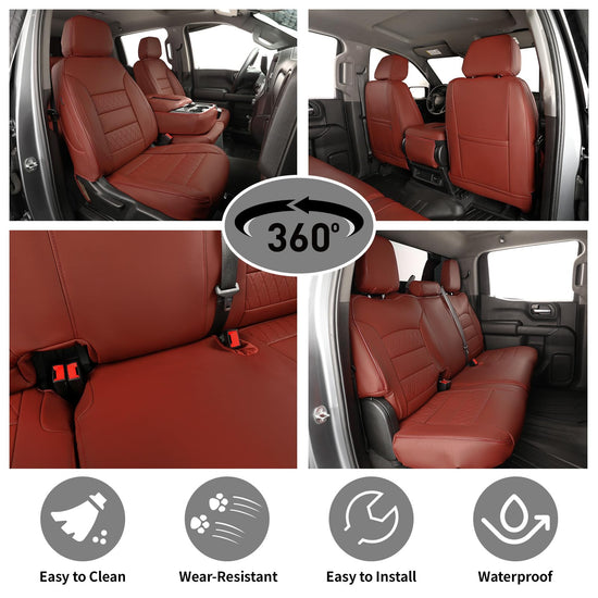 EKR vehicle seat cover — Custom fit faux leather for 2025-2026 Chevrolet Tahoe