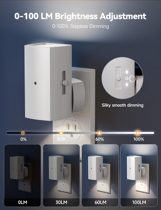 Brightown LED night light – dusk to dawn sensor, soft white, 2 pack