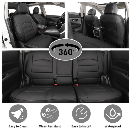 EKR Murano seat covers - Custom fit faux leather for Nissan Murano 2015-2024