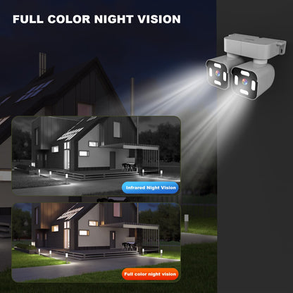 Xparkin security camera — Dual lens outdoor camera with 2.5K resolution and audio capabilities