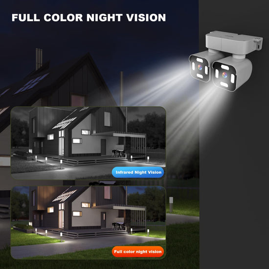 Xparkin security camera — Dual lens outdoor camera with 2.5K resolution and audio capabilities