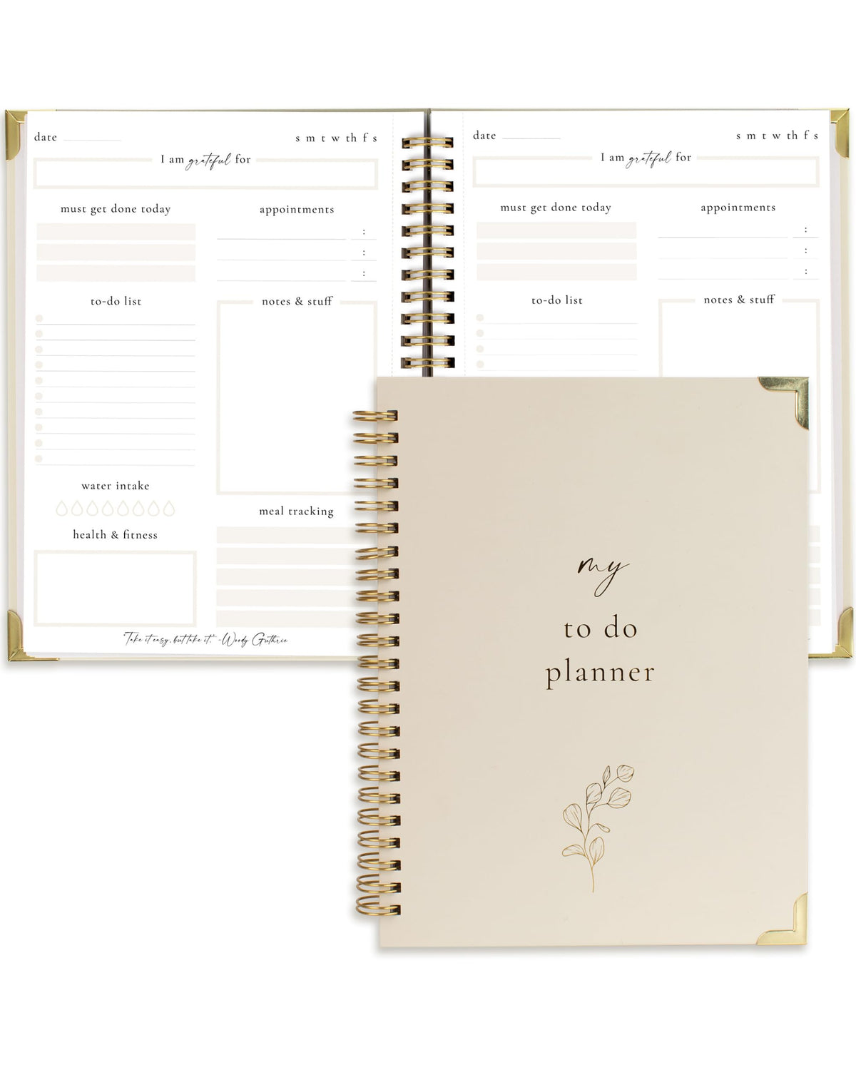 ZICOTO planner — stylish undated notebook to organize tasks and boost productivity