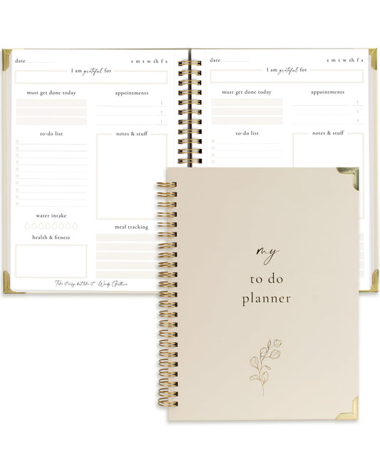 ZICOTO planner — stylish undated notebook to organize tasks and boost productivity