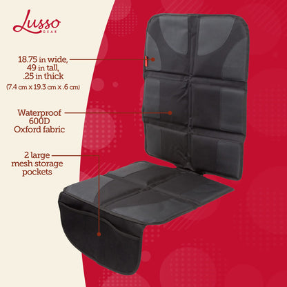 Vehicle seat cover — Gray child car seat protector