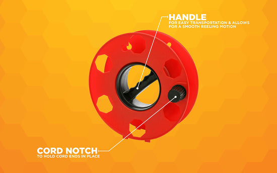 Woods E-102 winding reel — heavy duty cord
