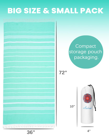 Antfuny Turkish beach towel - 1 to 6 pack options available