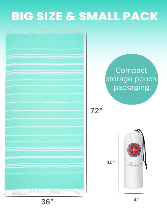 Antfuny Turkish beach towel - 1 to 6 pack options available