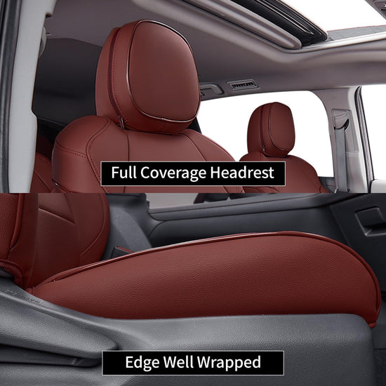 EKR Sienna seat covers - waterproof leather full set for 2021-2026 Toyota Sienna