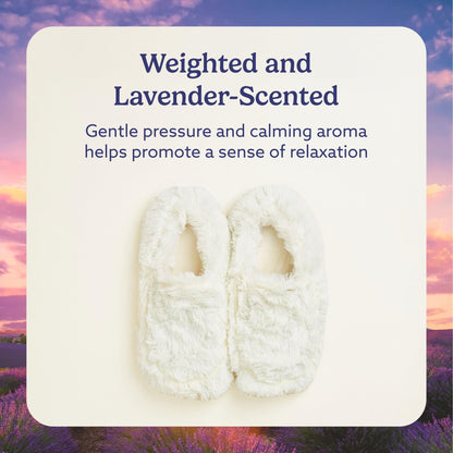 Warmies microwaveable slippers — plush and cozy for indoor use