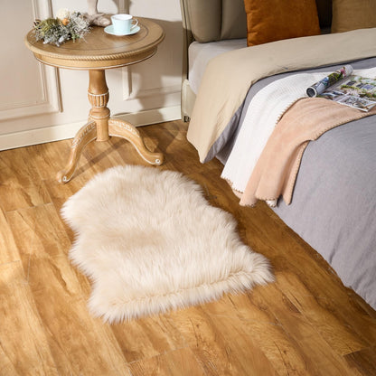 EasyJoy shaggy area rug — ultra soft faux fur design for home use