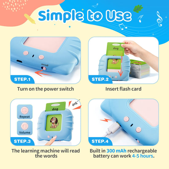 TimingSXD flash cards — bilingual talking for toddlers and beginners