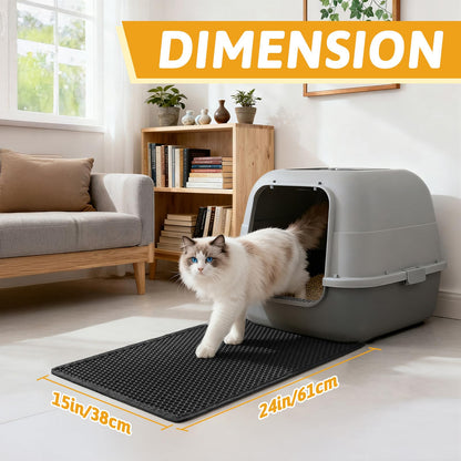 Waste bag — Double layer waterproof cat litter mat by Pieviev