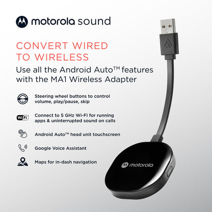 Electronic adapter — Google authorized wireless Android Auto car adapter