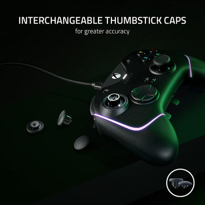 Razer Wolverine V2 Chroma controller — wired design with RGB lighting