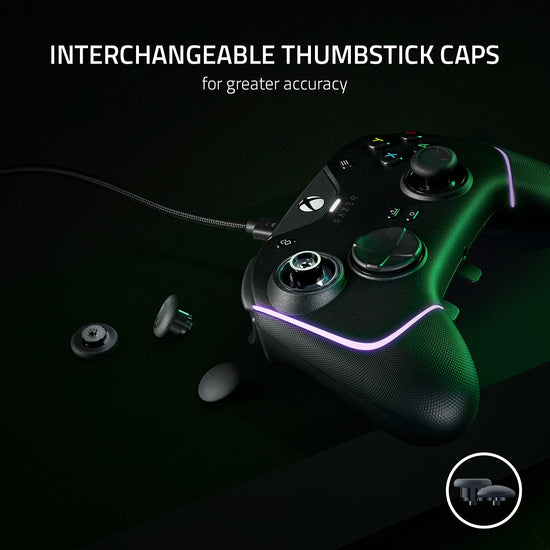 Razer Wolverine V2 Chroma controller — wired design with RGB lighting