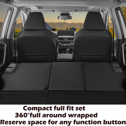 HKZ vehicle seat cover set - Leather for 2019-2025 Toyota RAV4 models LE, XLE, Limited