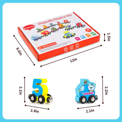 Wondertoys wooden alphabet train toy — 27 pieces included