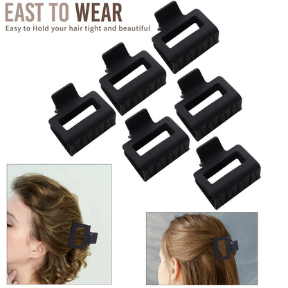 Alemaky hair clips - 12 pack square claw clips with strong hold for all hair types