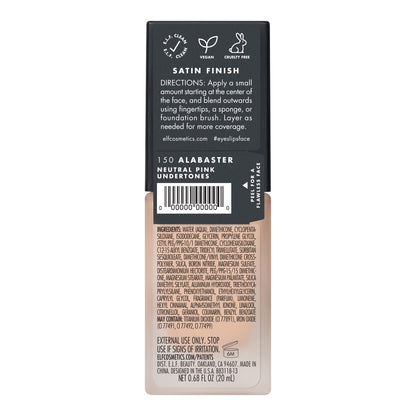 e.l.f. skin foundation — flawless finish formula