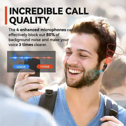 EarFun® Air headphones — True wireless design with 35H playtime and IPX7 waterproofing