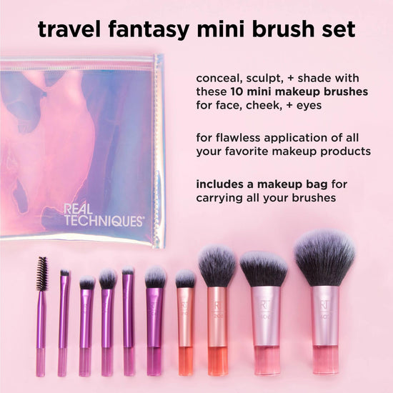 Cosmetic brush set — Travel size for on-the-go beauty