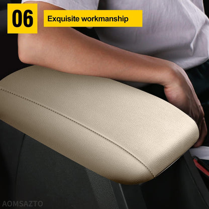 AOMSAZTO center console armrest cover lid - Beige for Jeep Compass 2011-2015