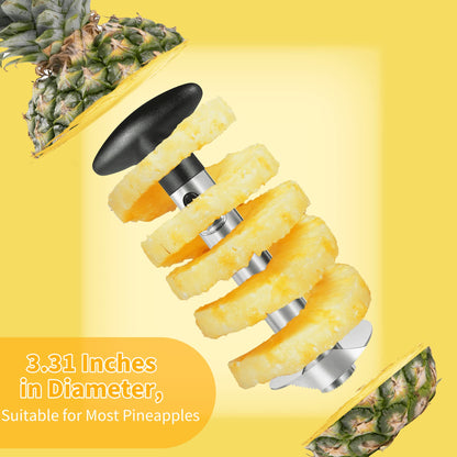 Pineapple corer — Upgraded stainless steel tool with thicker blade for easy use
