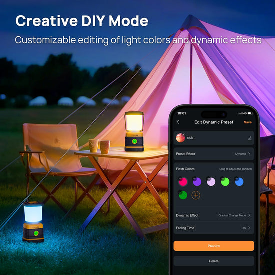 Consciot electric lantern — 1000LM battery powered camping light