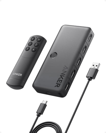 Anker HDMI switch - 4K at 60Hz support for multiple devices and HDR content