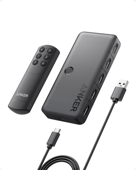 Anker HDMI switch - 4K at 60Hz support for multiple devices and HDR content