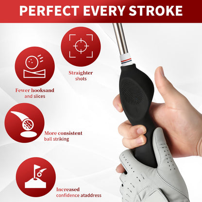 RTOCHG golf grip trainer — silicone swing training aid for right-handed golfers