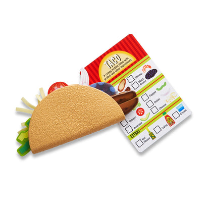 Melissa & Doug pretend play toy — taco and tortilla set with skillet