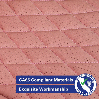 EKR Rav4 seat covers - custom fit faux leather in pink for 2019-2025 models